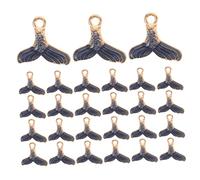 WRITWAA 40 Pièces Pendentifs Queue de Sirène Émaillés pour Création Bijoux DIY Accessoires Été pour Porte-clés Bracelets Sacs Décoration Plage
