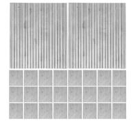 WRITWAA 40 Pièces Tuiles de Toit en Acier Inoxydable 1:35 pour Maison Miniature et Usine, Faciles à Peindre et Assembler, Adaptées Jardin Potager et Scène Industrielle