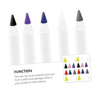 WRITWAA 45 pièces Stylus Pen Tips Cover Silicone Protectors Compatible With Apple Pencil And Generation Multi-color Replacement Nibs For Tablet Stylus Use