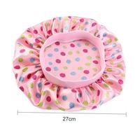 WRITWAA 4pièces Bonnet De Nuit Garçon Fille Lot De Élastique Pour Cheveux Protection Maison Voyage Rose Blanc Beige Bleu