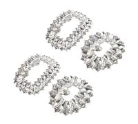 WRITWAA 4pièces Clips de Chaussures Boucles Amovibles pour Talons Hauts Accessoires Décoratifs pour Mariage et Soirée Clips pour Femmes Simples et Pratiques