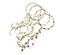 WRITWAA 4Pièces Couronne de Hawaïenne Roses Coiffe pour Mariage Fête et Célébrations Accessoire Floral