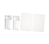 WRITWAA 4pièces Kit De à Ongles Jelly Transparent Pour Nail Art Avec Plaques De Stamping Outils De Création De Manucure Diy