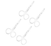 WRITWAA 4pièces Lot De Ciseaux Pour Poils Nez Sourcils Barbe Outils De Soins Pour Visage Pour Hommes Et Femmes