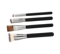 WRITWAA 4Pièces Pinceaux Pour Correcteur Outils Cosmétiques Chic Pour Impeccable Noir