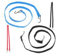 WRITWAA 4pièces Tendeurs Plats Élastiques avec Crochets pour Bagages Et Coffre De Voiture Sangles De Fixation pour Voyages Et Utilisation Domestique