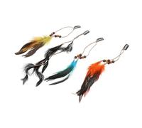 WRITWAA 4pièces -tête Cowgirl Coiffe Gitane Accessoires Produits Faits Main Avec Pinces à Cheveux Et Boucles Oreilles à Pompons Pour Femmes Accessoires Pour Cheveux Renaissance Et