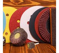 WRITWAA 5 Disques de Polissage à Lamelles Cylindriques 30X25X6 MM Tige 120 Outil d'Ébavurage pour Métal Disque de Polissage pour Perceuse Adaptés à la Réparation Automobile et