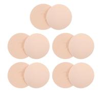 WRITWAA 5 Paires de Cache-tétons Non adhésifs : Patchs antidérapants sans Couture à Couverture intégrale - Protections Invisibles et Respirantes pour Femmes