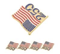 WRITWAA 5 Pièces Commémorative en Alliage de Zinc 250e Anniversaire des États- Accessoire Patriotique Confortable pour Rassemblements Festifs et Usage Quotidien