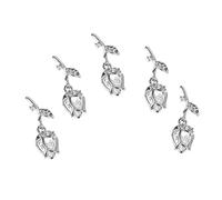 WRITWAA 5 Pièces Décorations de Nail Art Accessoires de Motif Rose Décorations Élégantes pour Ongles pour Créations Uniques et Performances