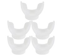 WRITWAA 5 Pièces Embout Buccal Design Confortable en Silicone Portable et Adapté à L'entraînement Respiratoire la Plongée pour Régulateur et Tuba