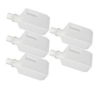 WRITWAA 5 Pièces Embouteillée Bouteilles Distributeur De Liquide Pour Les Mains Pot à Linge Sous-conteneur Rechargeable Bouteille Supplémentaire Vide Distributeur De Linge Pe Blanche