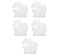 WRITWAA 5 Pièces Moule en Silicone Renne de Noël, Décoration Festive 2 | Blanc, Usage Résine Époxy, Savonnette ou Bougie, Démoulage Facile, Chaleur Supportée, Vitrines