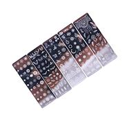 WRITWAA 5 Pièces Plaques de Stamp Nail Art Kits de Modèles de Floraux pour Ongles Éléguants et Uniques