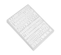 WRITWAA 50 Feuilles Stickers Lettres Petites Auto-adhésifs pour Vêtements Lettres et Chiffres Blancs Vinyle Lavable Décalcomanies Tissu Sans Couture pour Personnalisation Facile