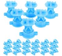 WRITWAA 50 Isolateurs pour Clôtures Électriques en Polypropylène Fente Inclinée pour Clôtures Agricoles Protection Court-Circuit et Sécurité Bétail