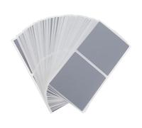 WRITWAA 50 Pièces Autocollants à Gratter Métallisés Argentés, Papier, Couche à Gratter Facile à Décoller pour Jeux de Fête et Marketing