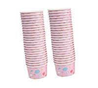 WRITWAA 50 pièces Bols Papier Épais pour Glace et Mousse Coupes Dessert Jetables pour Glaces Mousses et Salades Utilisation Unique et Facile Nettoyage