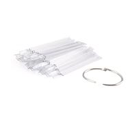 WRITWAA 50 Pièces Carte de couleur Circle de fer UV des bâtons pour les ongles en gel afficher bouts d'ongles clairs clou pour le nail art étagère à clous nuancier de vernis à ongles