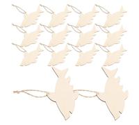 WRITWAA 50 Pièces Décoration en Bois de Requin Brute Beige Grain Vif et Absorption de Peinture pour Projets de Bricolage et Peinture