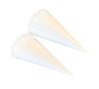WRITWAA 50 Pièces Fontaine à Papier Oasis Décoratif Mariage Bouquet Papier D'emballage De Fleurs Petit Floral Fournitures Papier D'emballage En Dentelle Blanche