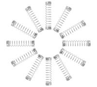 WRITWAA 50 Pièces Mini Ressorts de Compression en Acier Inoxydable Argenté pour Recharge de Stylo à Bille, Diamètre Fil 0,4 Mm, Compatibilité, pour Réparation et Paquet de Papeterie
