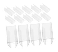 WRITWAA 50 pièces Porte-étiquettes Transparente Flexible pour Étagères Supports Étiquettes Réutilisables Plastique Clips pour Organiser Prix et Signalisation Marchandises