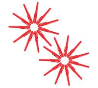 WRITWAA 50 Pièces Stylo Gel 0,5 Mm Rouge à Encre Résistante et Pointe Fine, Stylo Compact en Plastique pour Journaling et Prise de Notes Quotidienne