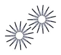 WRITWAA 50 Pièces Stylos Gel Noirs Pointe Fine 0,5 Mm en Plastique Léger, Encre Résistante la Décoloration, pour Prise de Notes en Voyage ou Réunions