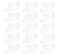 WRITWAA 50 Pièces Support de Couvercle D'aquarium en Acrylique | Fixation Fiable pour Bords de Cuve en Verre, Design Discret, pour Aquascaping et Bureau