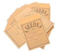 WRITWAA 50 Sachets de Graines en Papier Kraft 8x12 Cm Auto-adhésifs, Enveloppes Refermables pour Semences et Petits Objets, Paquets Pratiques pour Rangement et Expédition