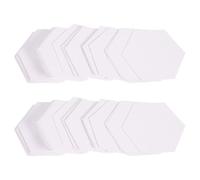WRITWAA 500 Pièces Papier Gabarit Hexagonal de Patchwork pour Couture | Carton Blanc, Alignement Précis des Coutures, Rangement Facile, Conserve Sa Forme, Ateliers Collectifs