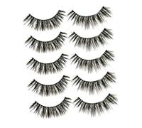 WRITWAA 5paires Fausse De Cils Naturels Croisés Denses Longs Et Réutilisables Pour Look Naturel Sans Effort
