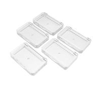 WRITWAA 5pièces Boîte à Fards à Paupières Et Étui De Rangement Pour Blush Plateau Pratique Pour Sous-emballages Cosmétiques Récipient Vide