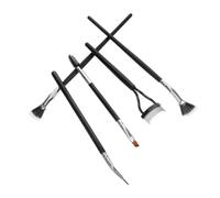 WRITWAA 5pièces Brosse Cil Festonnée Éventail Séparateur De Cils Applicateur Mascara Pour Allongés Outil Maquillage