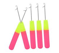 WRITWAA 5pièces Crochet Pour Tresses Jumbo Et Dreadlocks Kit De Aiguilles Pour Cheveux Pré-étirés Tressage Facile Pour Adultes