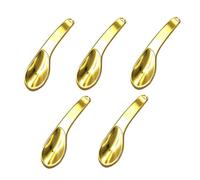 WRITWAA 5pièces Cuillère à Maquillage Alliage De Zinc Cuillère à Crème Pour Yeux Outil De Soin Peau Set De Dorées