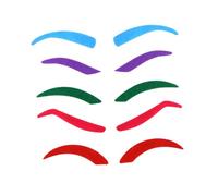 WRITWAA 5pièces Faux Sourcils Halloween Lot Pour Costume Bal Cosplay Fête Sourcils Amusants Fantômes Animaux Cosplay Costume De Halloween