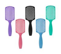 WRITWAA 5pièces Lot De Brosses à Cheveux Pour Femmes Peigne à Grille Pour Massage Chevelu Peigne Pour Cheveux Bouclés Et Humides