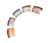 WRITWAA 5pièces Peignes Cheveux Acétate pour Femmes Dents Dent Large pour Cheveux Épais Peigne Antistatique Décoratif Style Rétro pour Coiffures Chignons