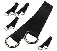WRITWAA 5pièces Sangles de Suspension pour Hamac et Balançoire Résistantes Acier Inoxydable et Polyester Fixation Sécurisée pour Arbres Kit Portable pour Camping et Jardin