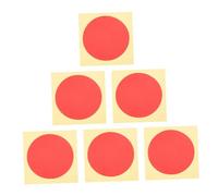 WRITWAA 6 Autocollants d'Identification Réfléchissants et Étanches pour Manomètres Diamètre 10 CM Couleur Rouge Adhésif Puissant Étiquettes Indicatrices de Pression Adaptées aux