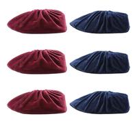 WRITWAA 6 Paires Couvre-chaussures Réutilisables en Flanelle, Bleu Marine | Protection Souple pour Intérieur, Respirants et Propres, Usage Peinture et Lieux Publics, Confort Thermique