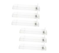 WRITWAA 6 Pièces Auto Showcase Transparent Pusher Tray Display Stand Organizer For Retail Store With Space Saving Design And Capacity