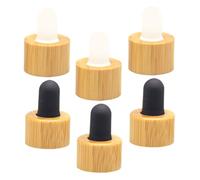 WRITWAA 6 Pièces Bouchon Compte-gouttes De Bouteille Couvercles De Bouteilles D'huiles Essentielles Couvre-bouteilles D'huiles Essentielles Couvercle Compte-gouttes D'huile Plastique