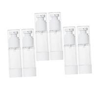 WRITWAA 6 Pièces bouteille de lotion de type poussoir lotion de voyage pompe flacon voyage flacon de voyage Conteneurs de soin de voyage contenants cosmétiques avec couvercles comme