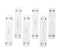 WRITWAA 6 pièces Cartes de Séparation pour Disques Vinyles Orientation Droite Acrylique Transparent Organiseur de Rangement CD Musique Séparateurs Pratiques pour Étagères