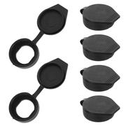 WRITWAA 6 Pièces Couvercle Étanche en Plastique Noir pour Armoire de Commande et Boîtiers Électriques, Installation Rapide, Protection Fiable pour Environnements Extérieurs