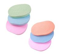 WRITWAA 6 Pièces lavage du visage pads demaquillant lingette demaquillante éponges de maquillage laveur de visage peau éponge exfoliante réutilisable pour le visage éponge PVC